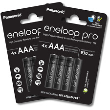 8x PANASONIC AAA Eneloop Pro
