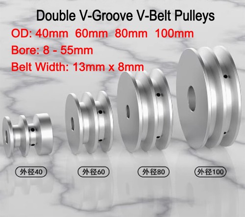 Double groove aluminum drive - double, v-groove