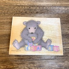 Stampabilities Gruffies Stacking Baby Blocks JR1066 New Unused Wooden Stamp