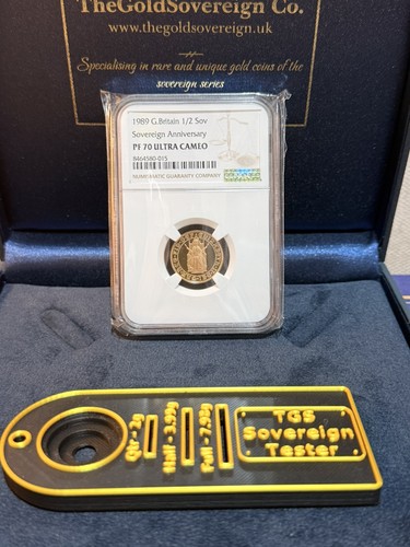 1989 gold proof half sovereign - 1989,