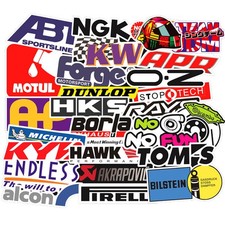 100Pcs Mixed Sticker Pack Motocross Motorcycle Car ATV Racing Bike Helmet Decals