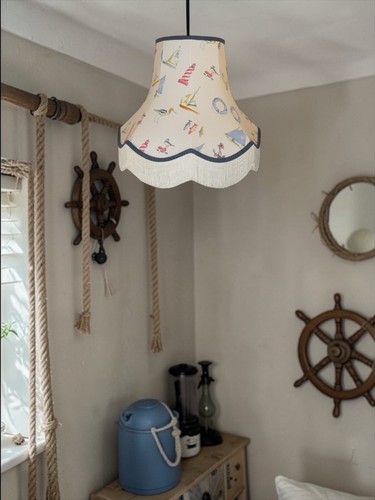 Nautical padstow fabric - fabric, table