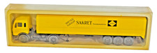 NZG Mercedes Benz Artic Covered Trailer SAKRET Yellow 1 : 50 Diecast Model Truck
