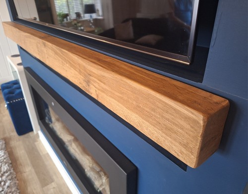 Modern oak mantle - modern,