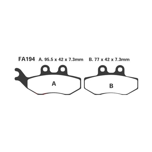Pair pads ebc - pair, of