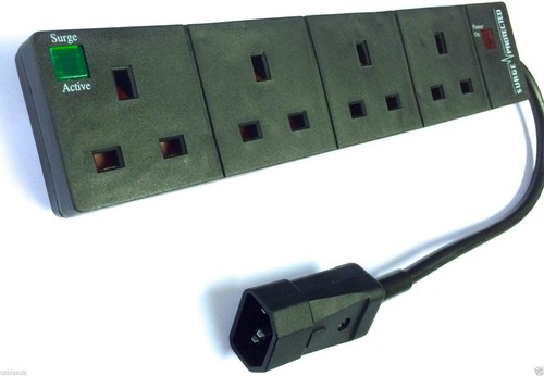 Iec c14 way uk mains - 2m,
