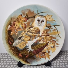 Coalport Fine Bone China "Barn Owl" Collectors Plate By Michael B Sawdy