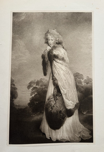 Antique print eliza - print,