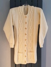Hand Knitted Aran Cardigan