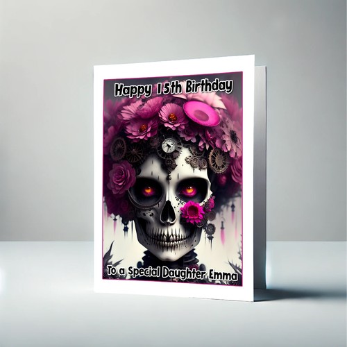 Personalised gothic birthday - gothic,