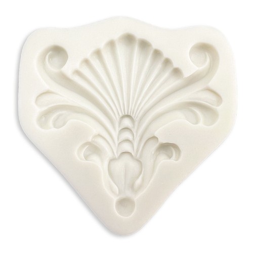 Baroque vintage shell fan - shell,