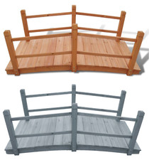 140cm Grey Brown Solid Wood