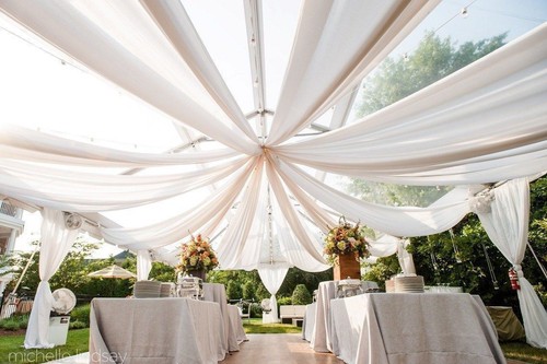 Ceiling draping sheer - draping,