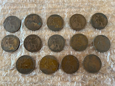 Edwardian Penny Coins x 14