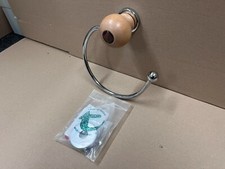 Turnstyle Designs Bathroom Wooden Loop Ring Towel Holder Designer  Ref 12