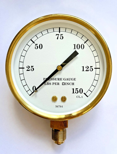 All brass steam - 4", pressure