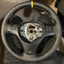 Leather steering wheel - leather,