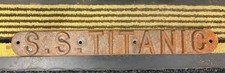 Cast Iron Titanic Lifeboat Plaque , White Star Line