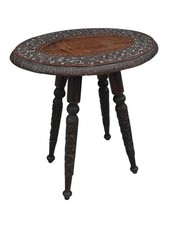 Antique Anglo Indian Carved Stool
