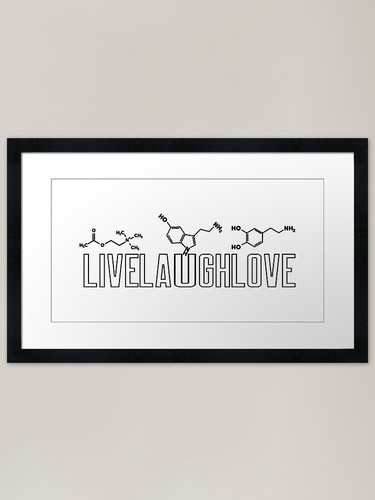 Live laugh love molecules - live,
