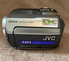 JVC Everio GZ-MG135EK Handheld High Definition HDD Camcorder Silver Untested