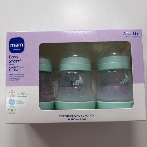 Mam blue starter - blue, bottles,