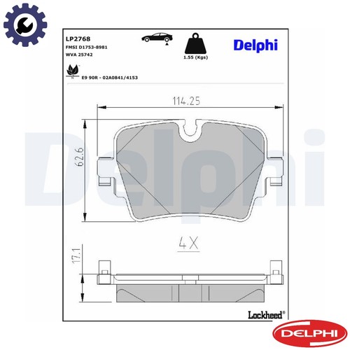 Brake pad set disc - brake,