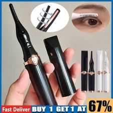 Electric USB Rechargeable Heated Eyelash Curler Long Lasting Makeup Tool 50~80℃