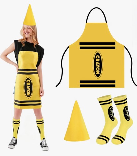 Adult crayon costume - adult, 3pcs