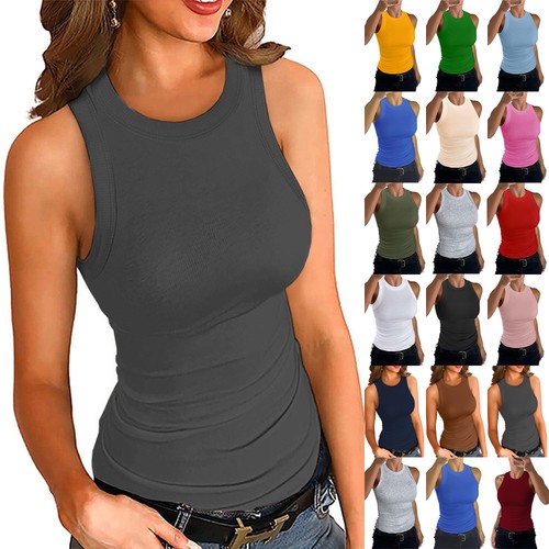 Ladies sleeveless ribbed - sleeveless,