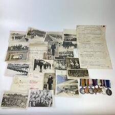 WW1 & WW2 Naval General Service Medal Group Injured Ship Struck By Mine Photos