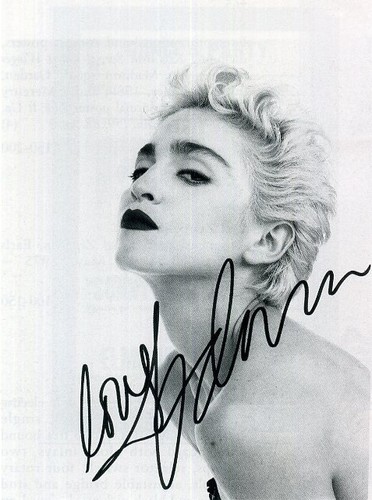 Madonna autographed photograph - madonna,