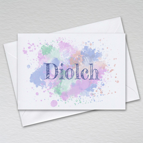 Pack diolch cards with - pack,