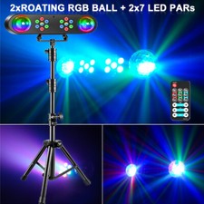 DJ Light with Stand RGB Magic Ball Light LED Disco Club Stage Show w/Remote New
