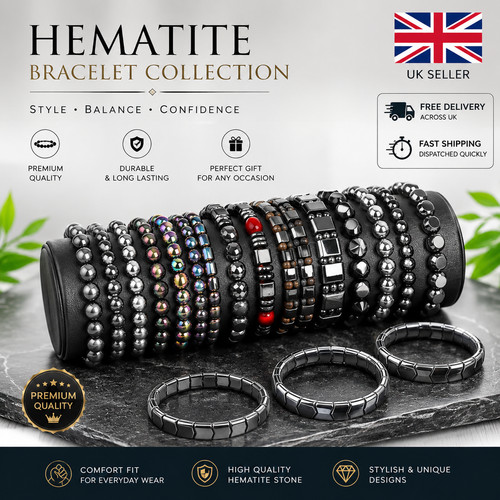 Hemios hematite beaded - hemios,
