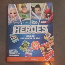 Disney Pixar Star Wars Marvel Heroes Collectable Trading Cards Sainsbury's set