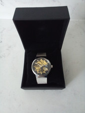 Gents Mechanical Skeleton Wristwatch - New