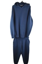 ZARA Blue Tracksuit Set size M Womens Pullover Hoodie Joggers Casual Outdoors