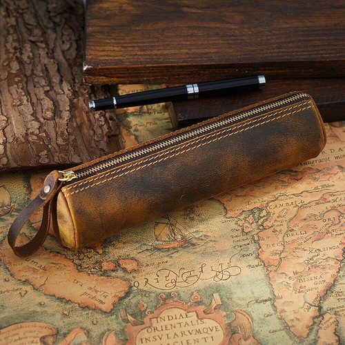 Handmade cow retro leather - handmade, pen