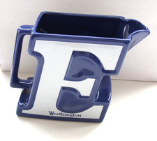 worthington E beer advertising water jug blue/white made by wade PDM in VGC