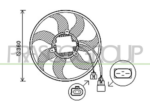 Fits golf fan radiator - fits,
