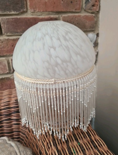 Vintage glass lamp - lamp, shade