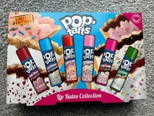 limited editions pop tarts lip balm collection x 6 lip balms / novelty / gift /