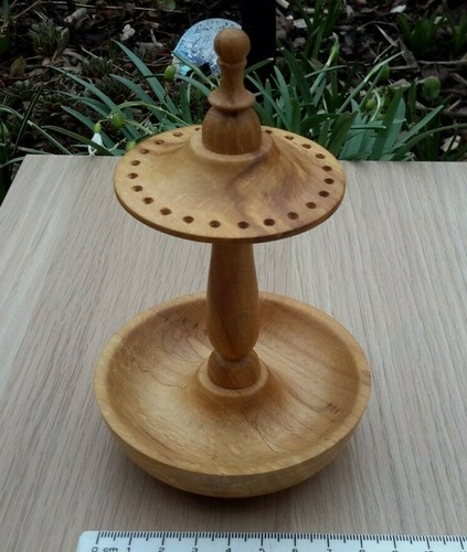 Turned spalted beech wood - beech,