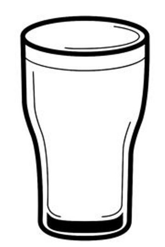 Pint glass loyalty card - glass, stamp