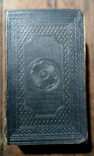 Antique Holy Bible Pocket Book Tooled Leather 1840 Oxford Univ. Press London