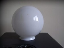 VINTAGE PLAIN WHITE GLASS LAMP