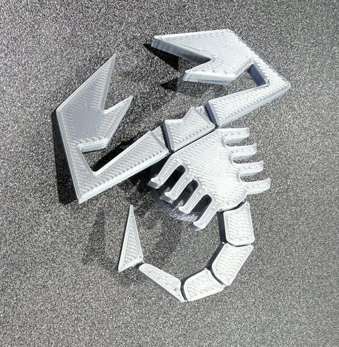 Abarth rear diffuser badge - rear,