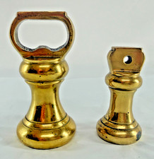 Antique Brass Bell Weights Set