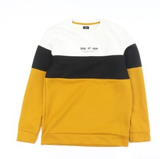 River Island Boys Multi Crew Neck Pullover Sweatshirt 11-12Y